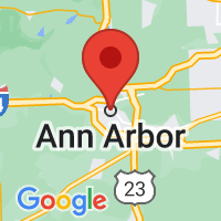 Map of Ann Arbor, MI
